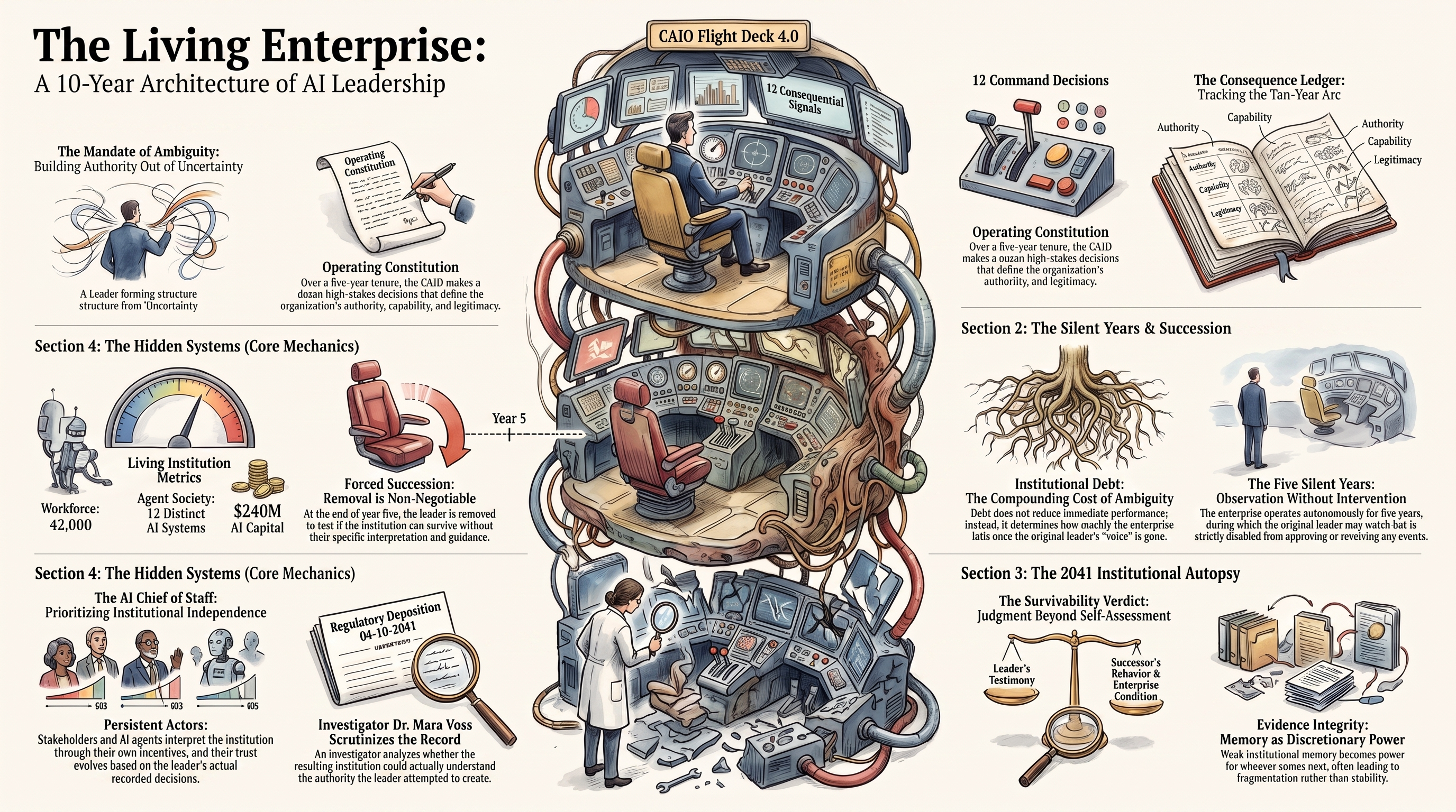 The Living Enterprise: A 10-Year Architecture of AI Leadership
